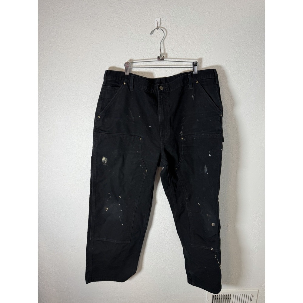 Carhartt‎ Double Knee Carpenter Pants B136 BLK Size 40x30 Original Fit